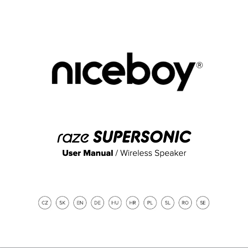 Page 1 de la notice Manuel utilisateur Niceboy RAZE Supersonic