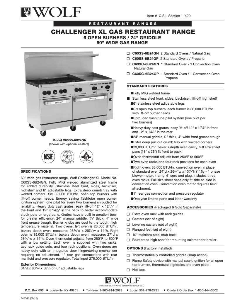 Image de la première page du manuel de l'appareil C60SC-6B24G