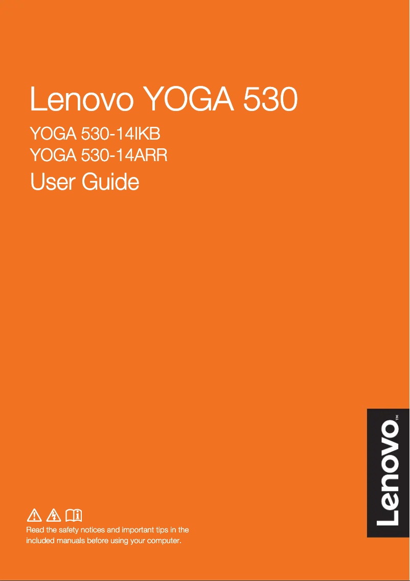 Page 1 de la notice Manuel utilisateur Lenovo Yoga 530-14ARR