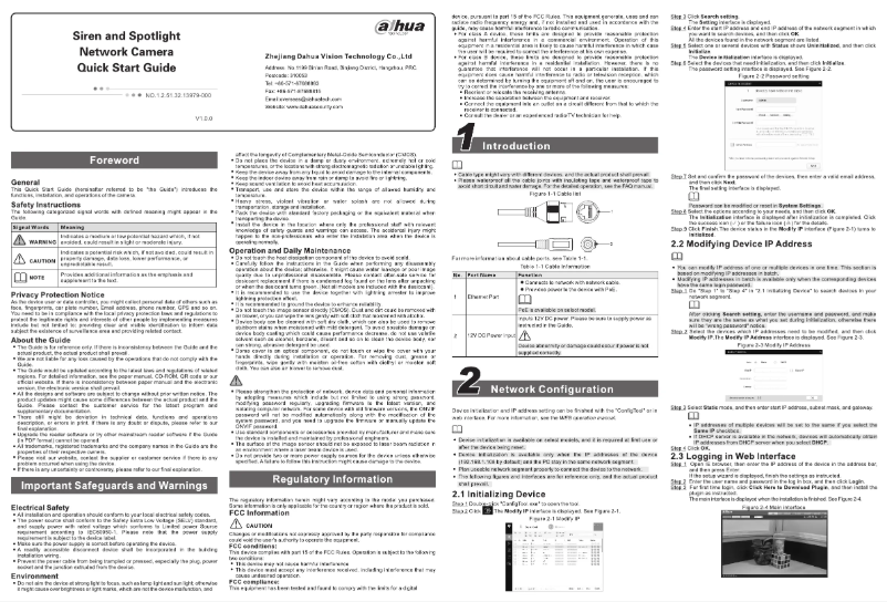Page n°1 - Manuel utilisateur Dahua Technology Lite IPC-HFW1831C-PIR