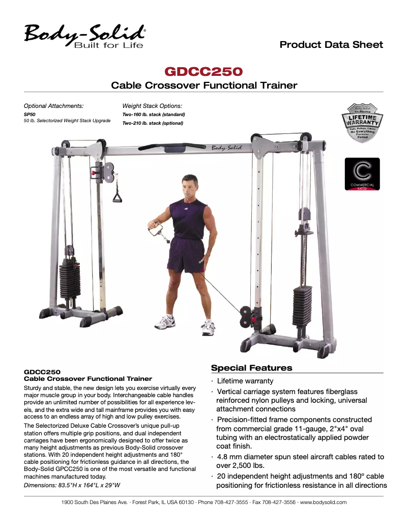 Imagen de la primera página del manual del dispositivo GDCC250