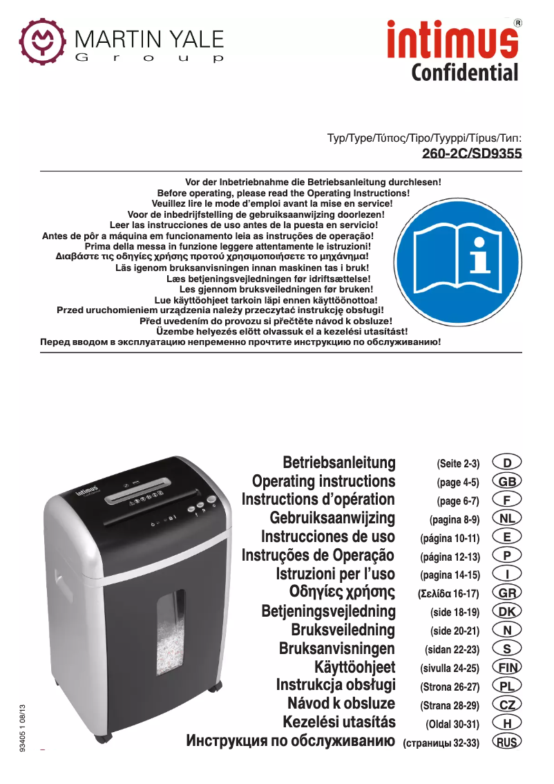 Page n°1 - Manuel utilisateur Intimus Confidential