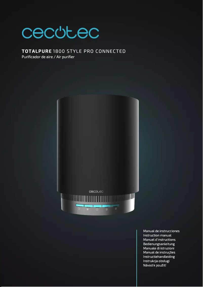 Page n°1 - Manuel utilisateur Cecotec TotalPure 1800 Style