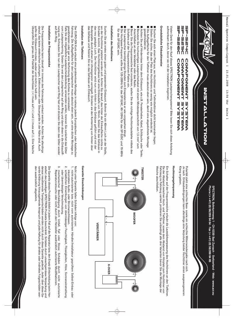 Image de la première page du manuel de l'appareil SP-S24
