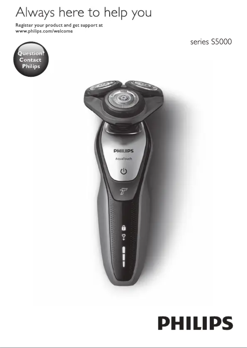 Page n°1 - Manuel utilisateur Philips Series 5000 S5080