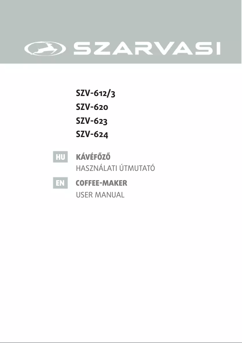 Page n°1 - Manuel utilisateur Szarvasi SZV-620