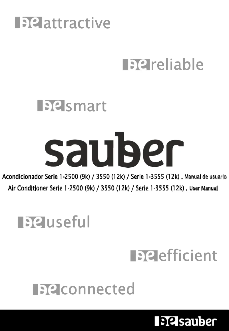 Page 1 de la notice Manuel utilisateur Sauber SERIE 1-3555