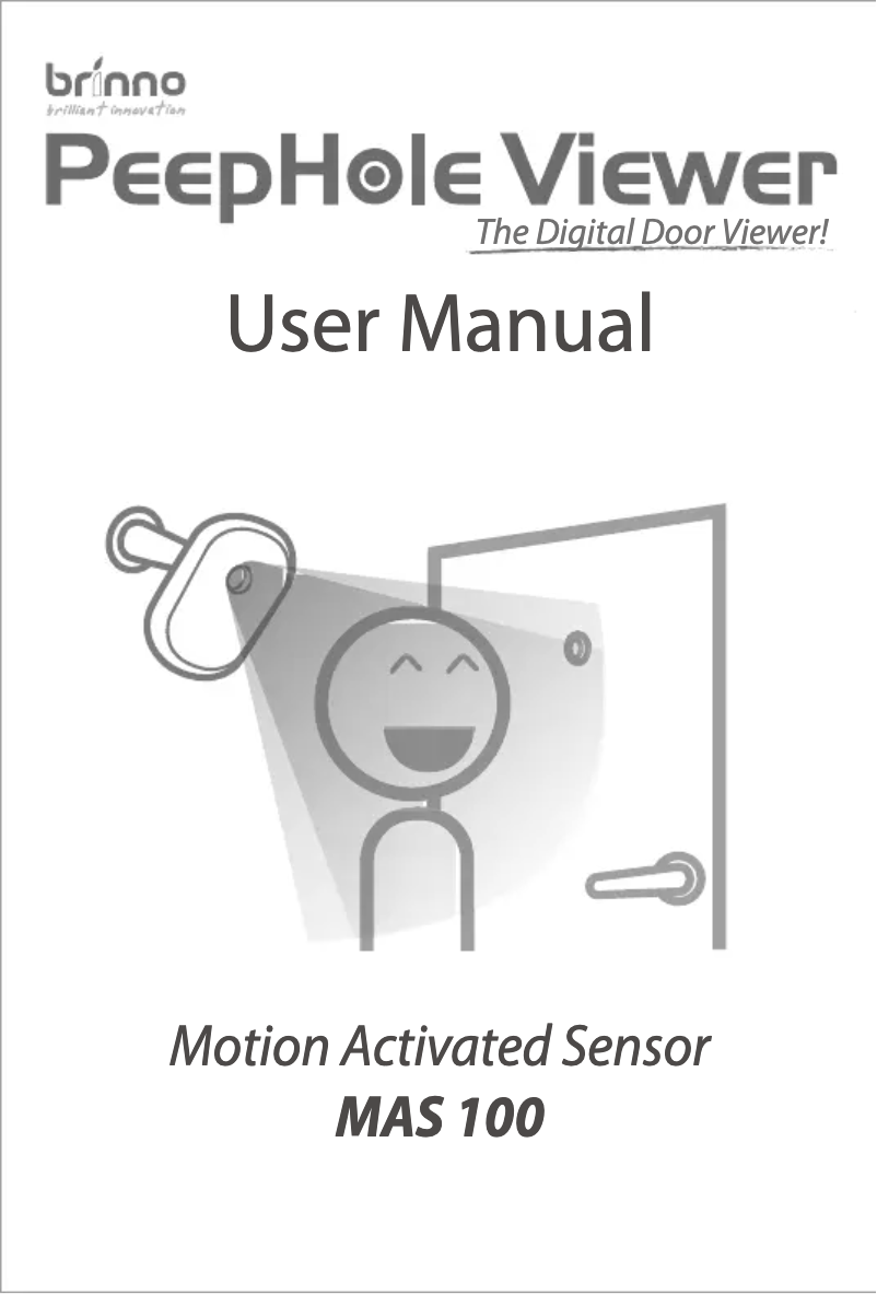 Page 1 de la notice Manuel utilisateur Brinno MAS 100