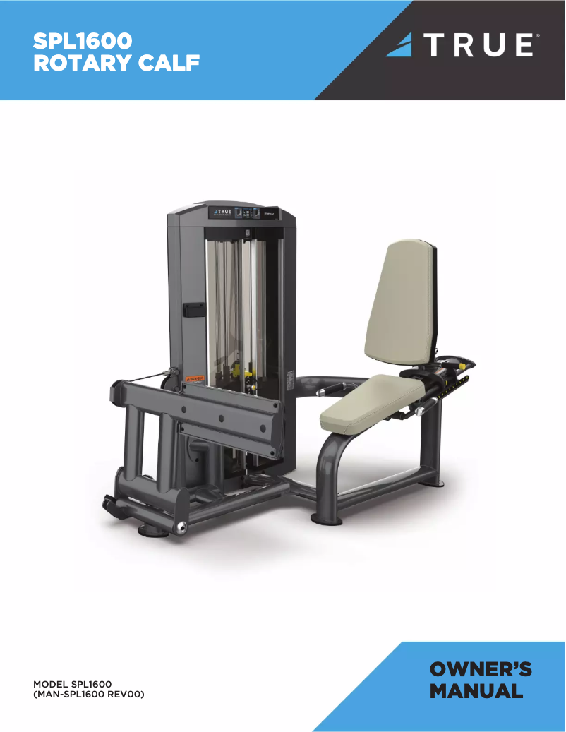 Page 1 de la notice Manuel utilisateur True SPL1600