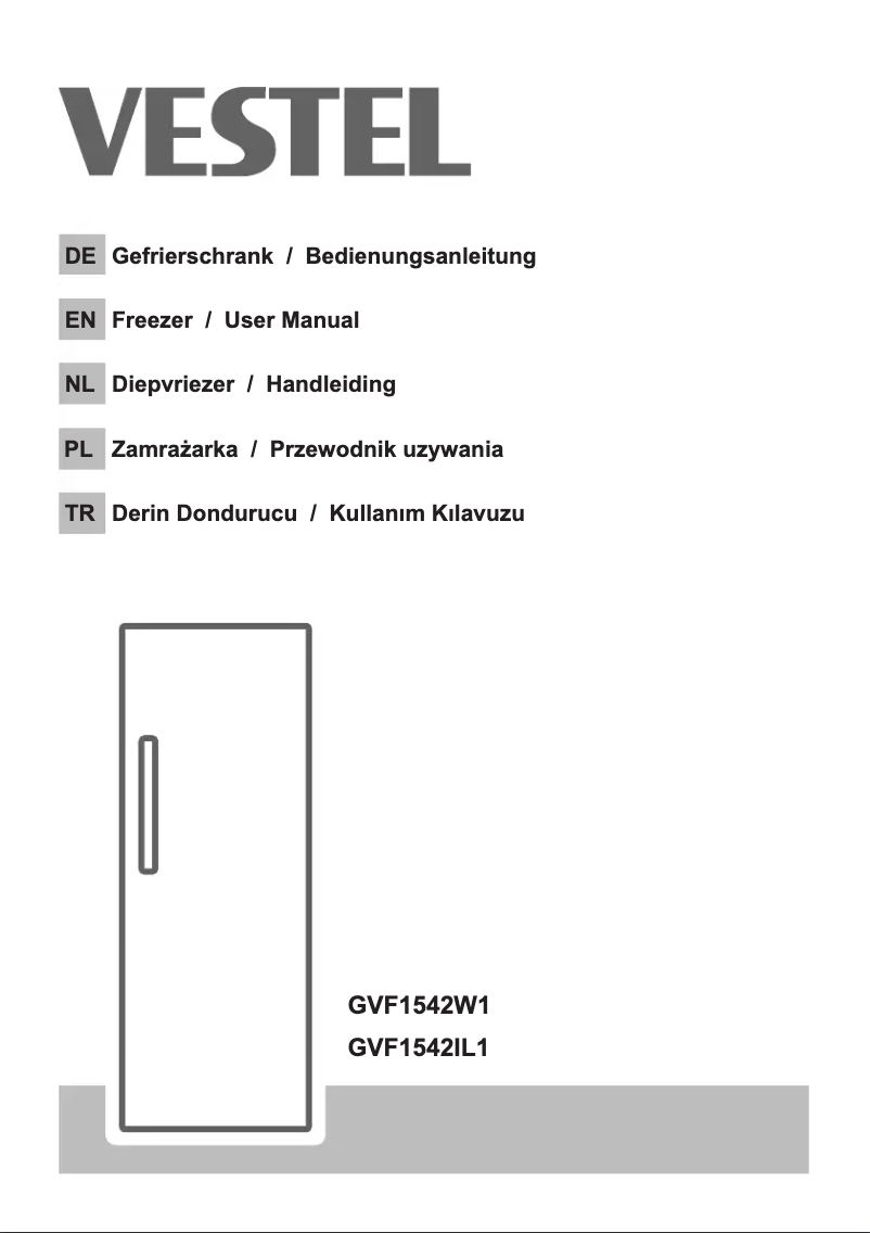 Page n°1 - Manuel utilisateur Vestel GVF1542IL1