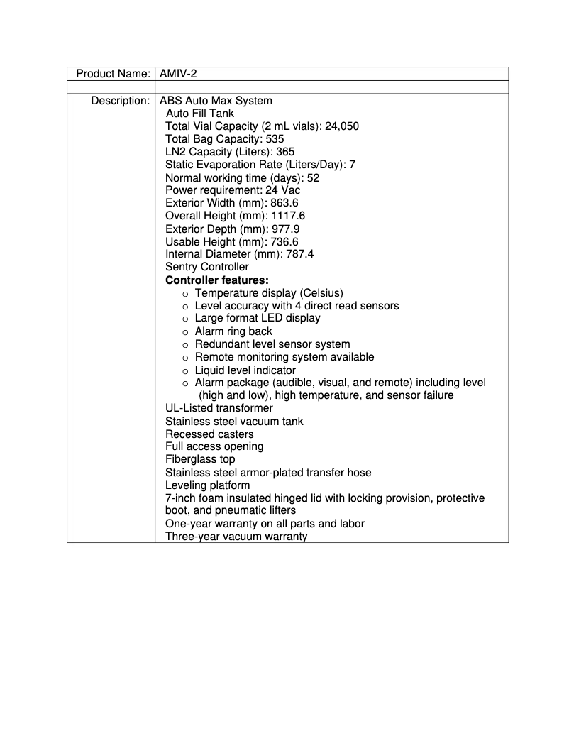 Page 1 de la notice Manuel utilisateur American BioTech Supply Auto Max 2