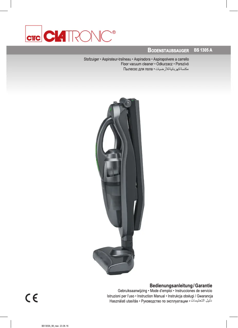 Page n°1 - Manuel utilisateur Clatronic BS 1305 A