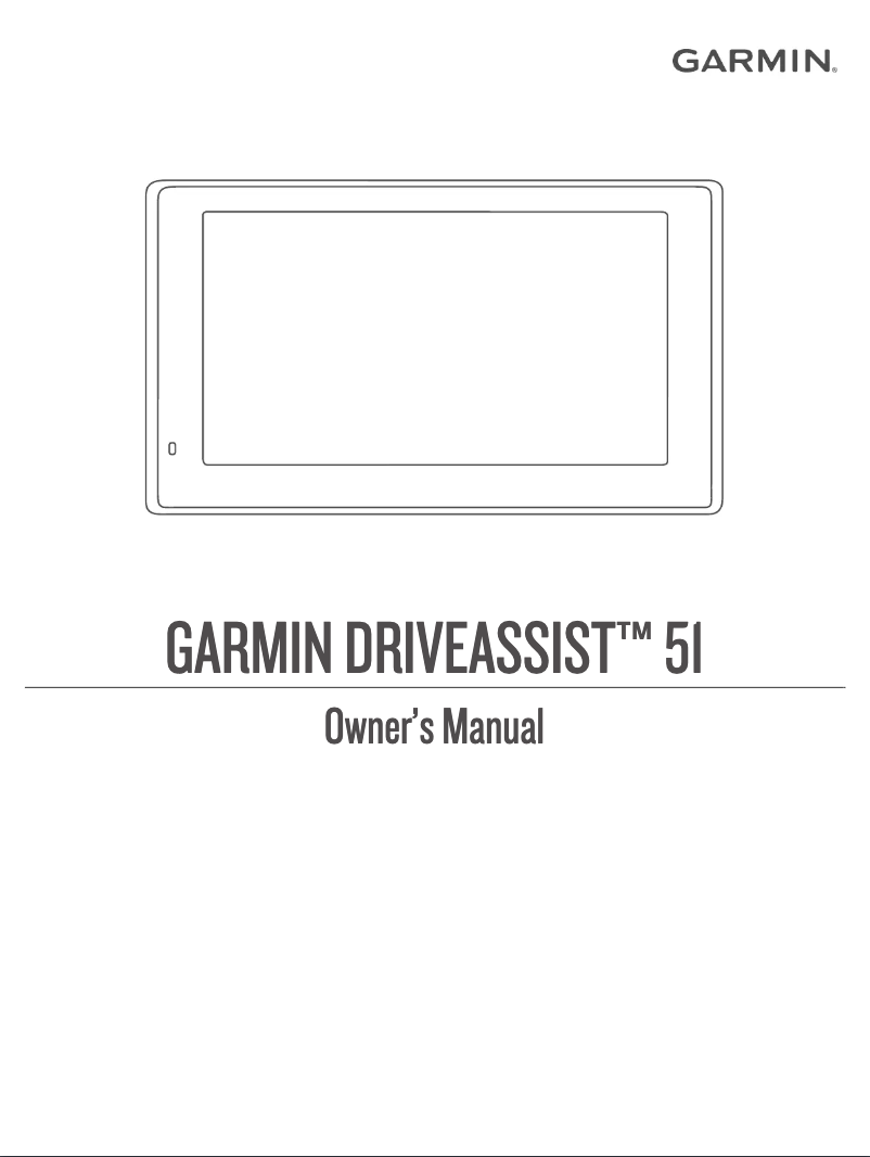 Page 1 de la notice Manuel utilisateur Garmin DriveAssist 51 LMT-S