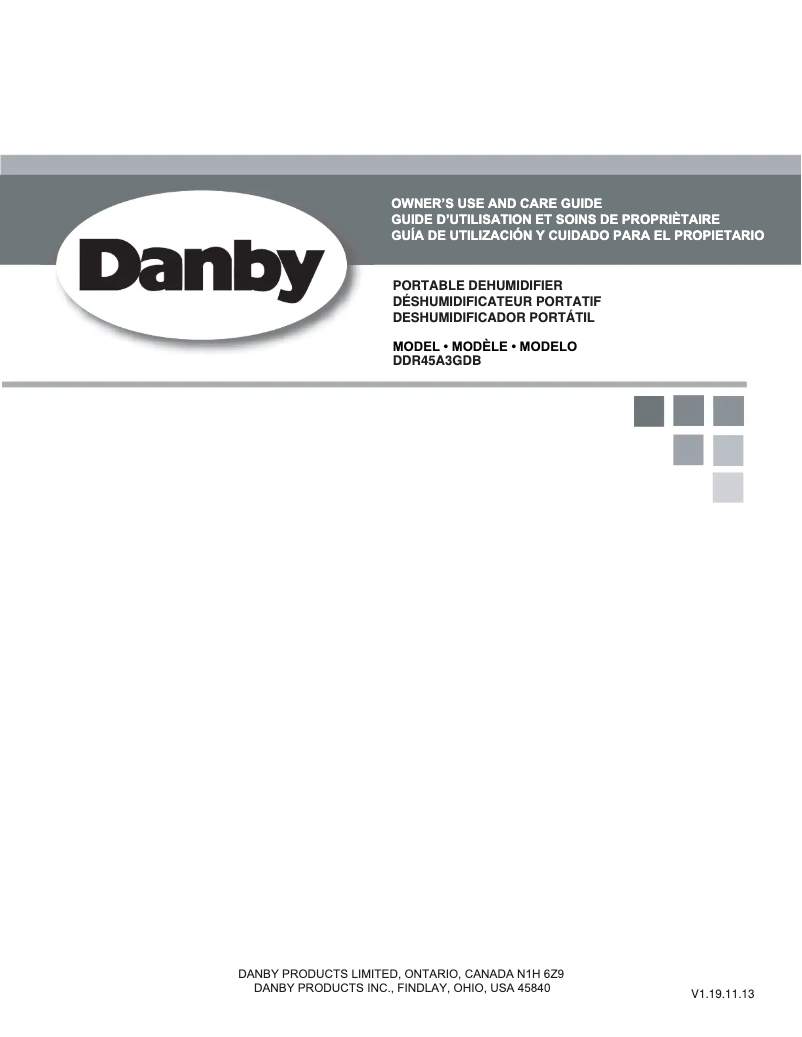 Image de la première page du manuel de l'appareil DDR45A3GDB