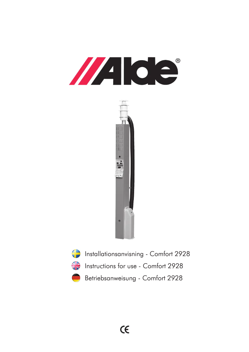 Page 1 de la notice Manuel utilisateur Alde Comfort 2928