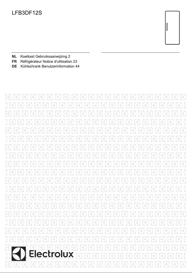 Page 1 de la notice Manuel utilisateur Electrolux LFB3DF12S