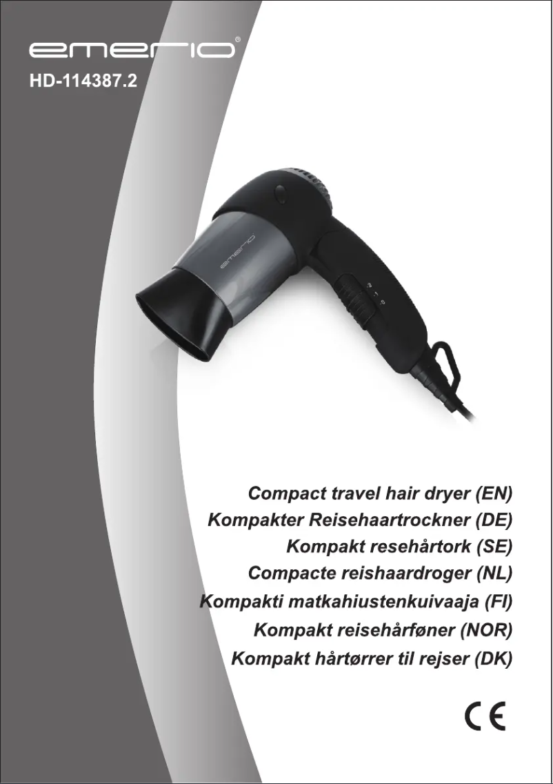 Image de la première page du manuel de l'appareil HD-114387.2