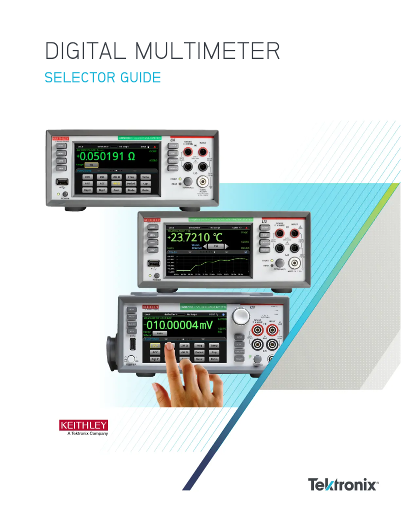 Page n°1 - Manuel utilisateur Keithley 2750E
