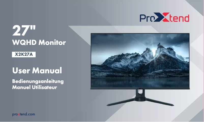 Page 1 de la notice Manuel utilisateur ProXtend PX-D2725141