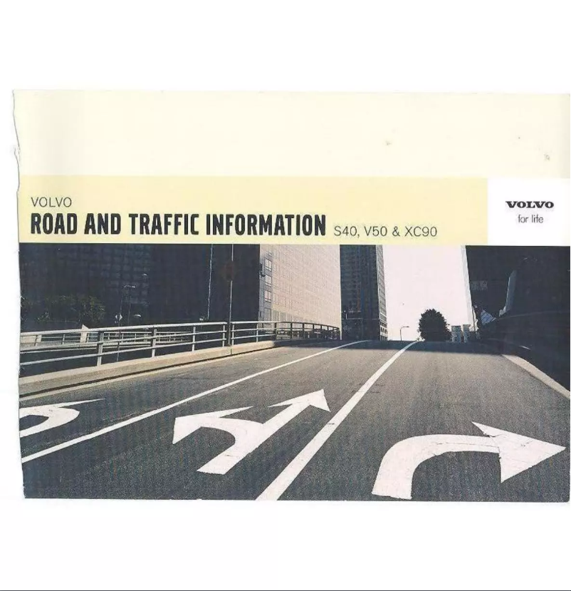 Page n°1 - Manuel utilisateur Volvo RTI V50 (2005)