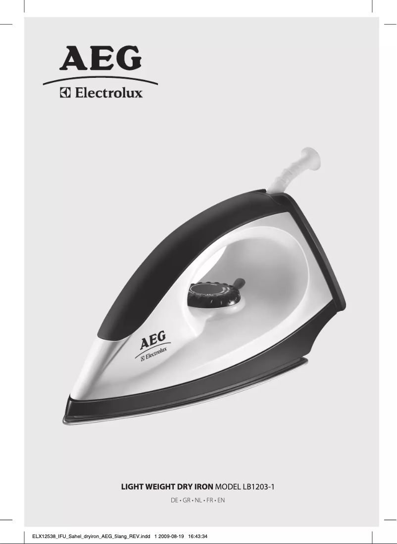 Image de la première page du manuel de l'appareil LB1203-1