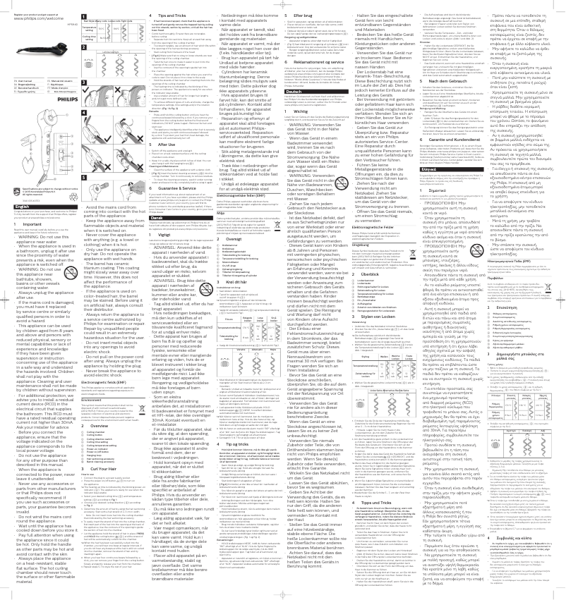 Página 1 del manual Manual de usuario Philips ProCare Auto Curler HPS940