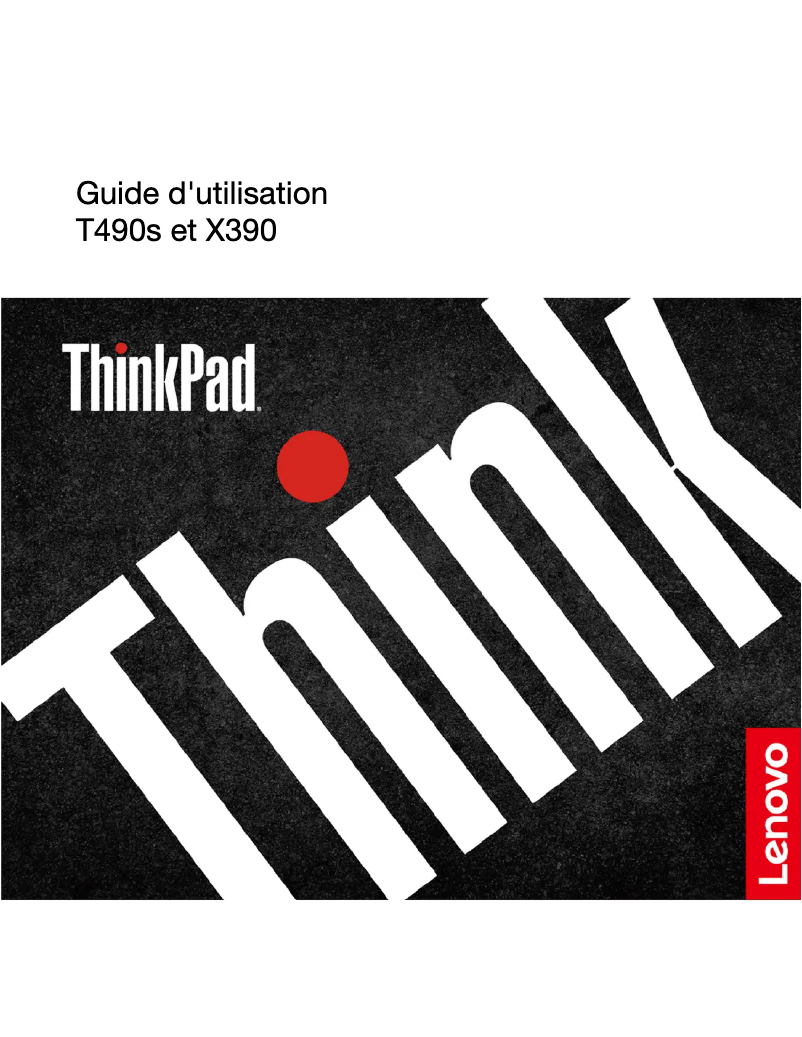 Image de la première page du manuel de l'appareil ThinkPad T490s