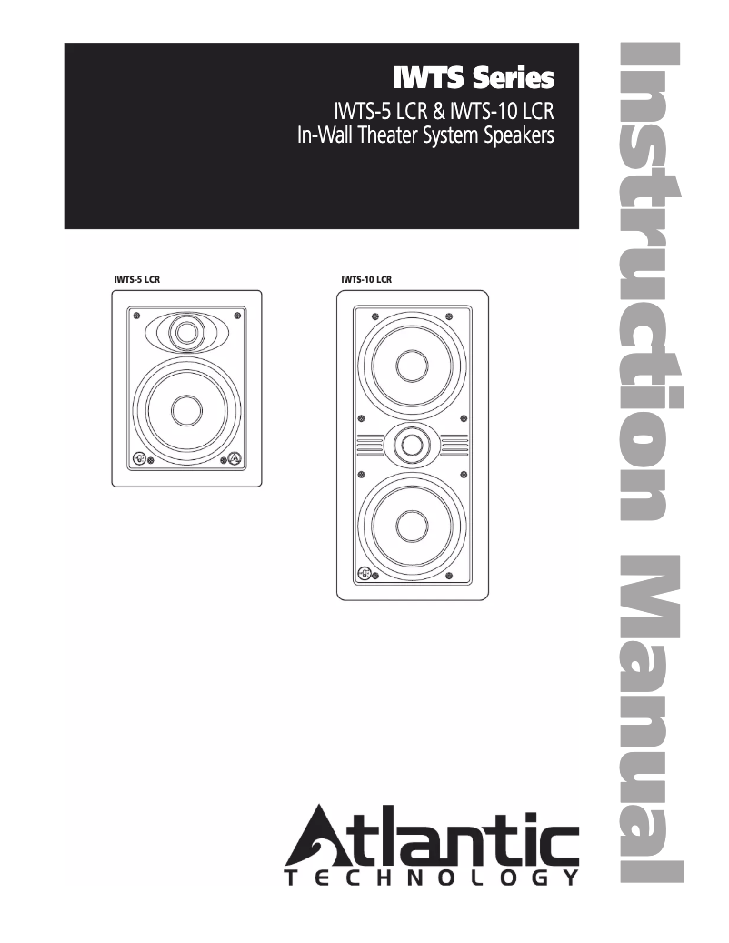Page 1 de la notice Manuel utilisateur Atlantic IWTS-10 LCR