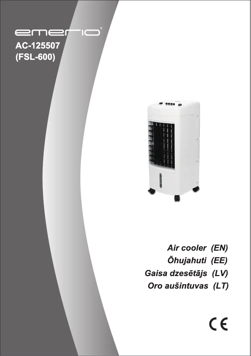 Image de la première page du manuel de l'appareil AC-125507.1