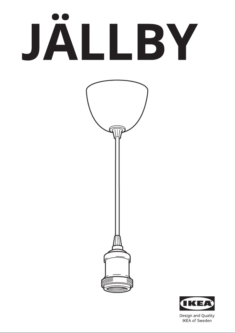 Image de la première page du manuel de l'appareil JÄLLBY 205.366.75