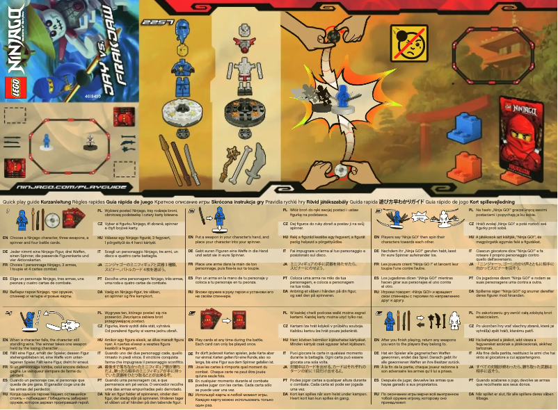 Image de la première page du manuel de l'appareil Spinjitzu Starter Set