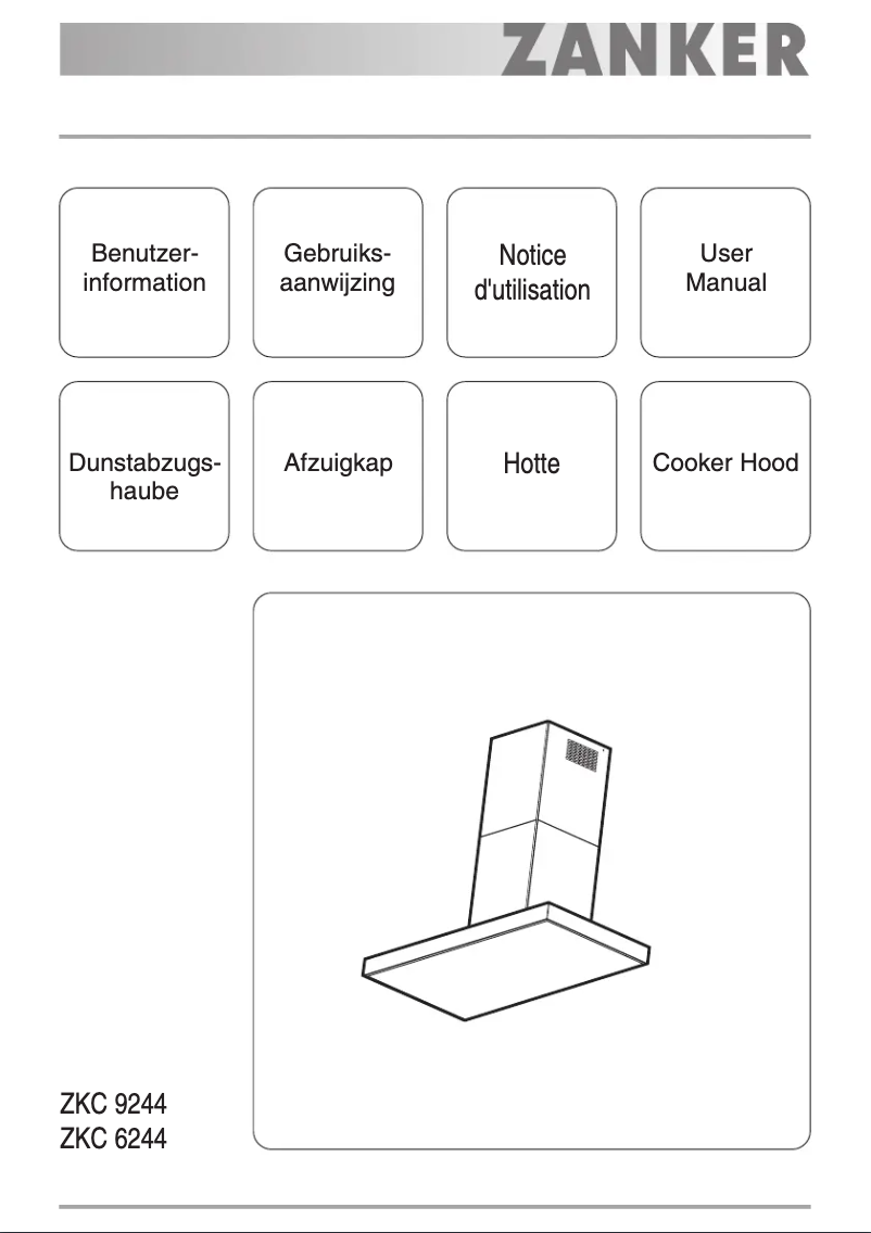 Page 1 de la notice Manuel utilisateur Zanker ZKC6244X