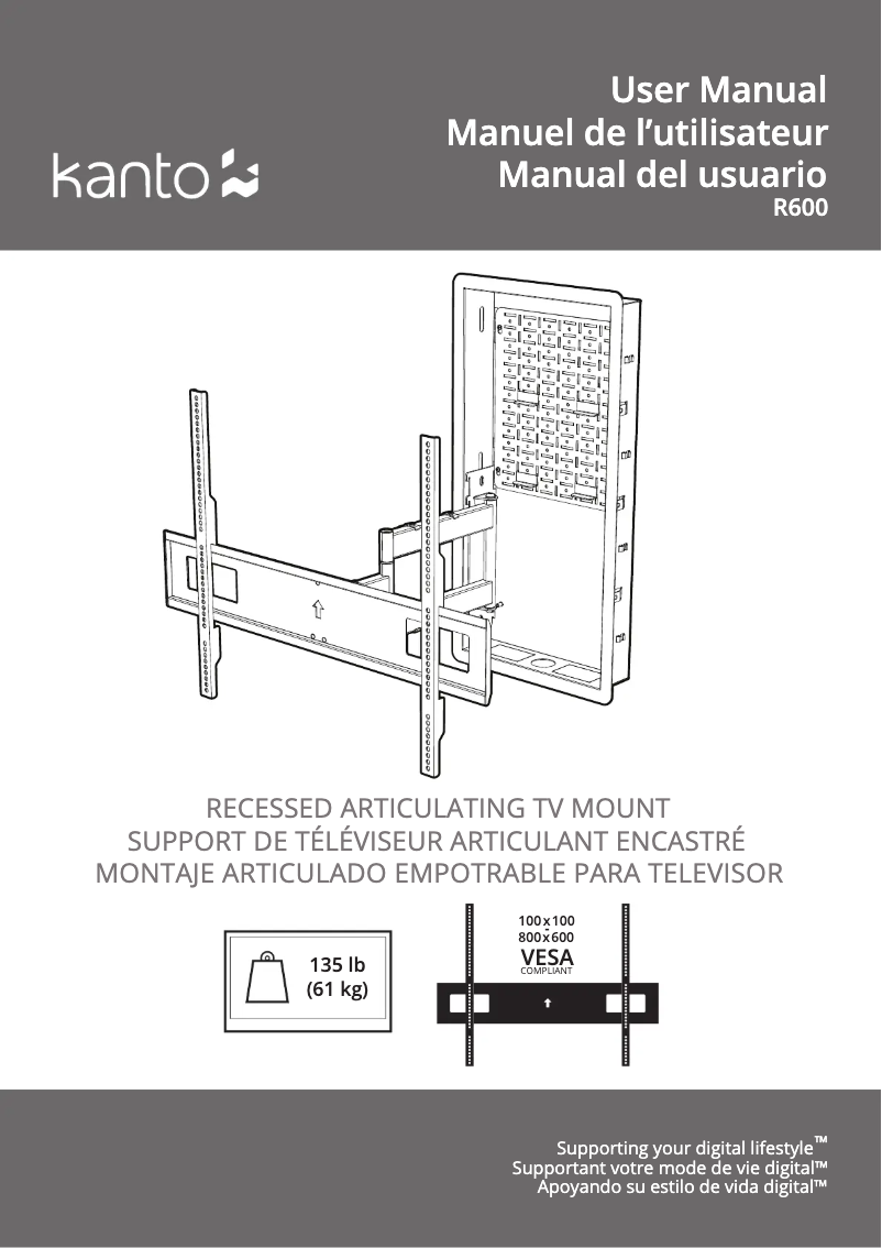 Page n°1 - Manuel utilisateur Kanto R600