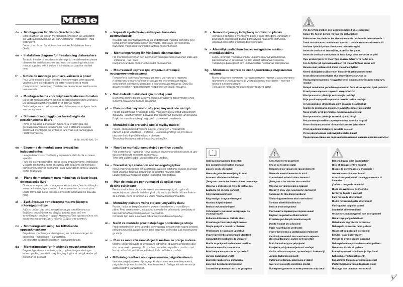 Page n°1 - Manuel utilisateur Miele G 4310 SC BW