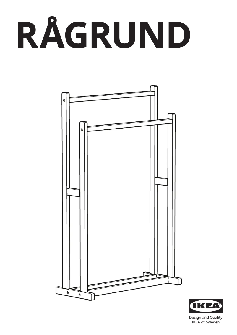 Image de la première page du manuel de l'appareil RÅGRUND 504.176.14