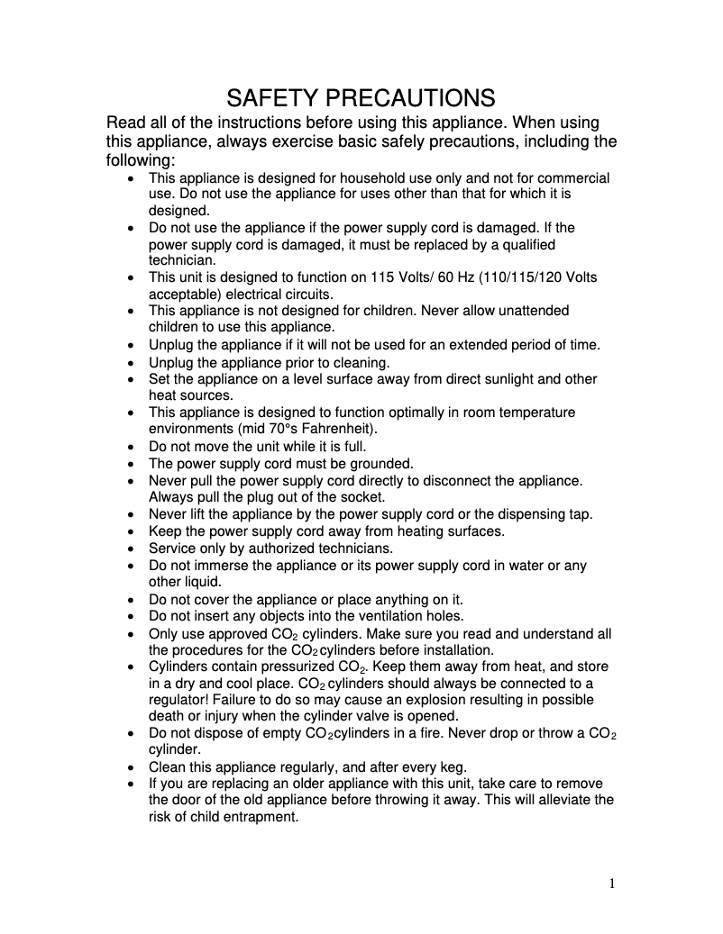 Image de la première page du manuel de l'appareil KC3000SS