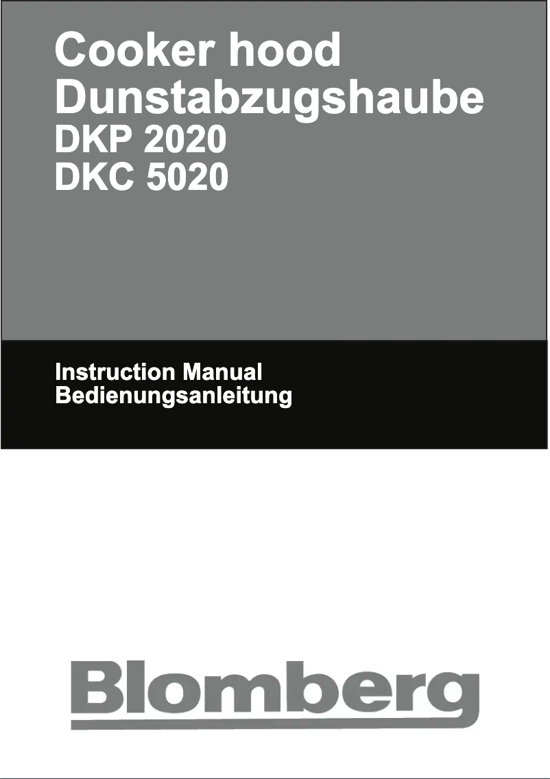 Page n°1 - Manuel utilisateur Blomberg DKC 5020