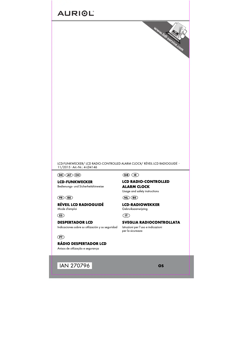 Image de la première page du manuel de l'appareil 4-LD4146