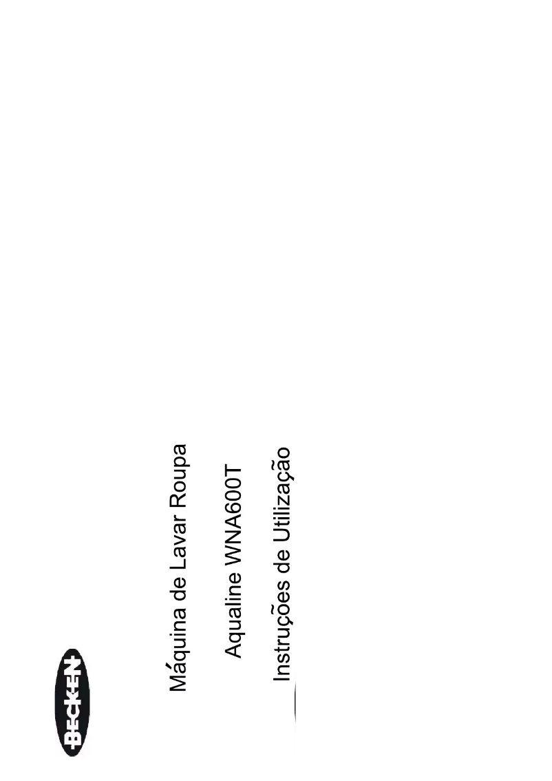 Image de la première page du manuel de l'appareil Aqualine WNA600T