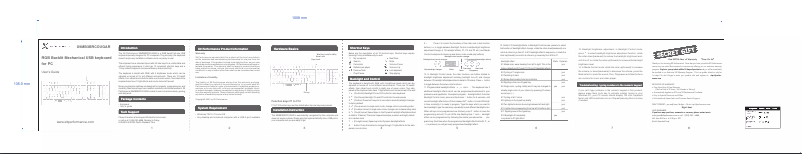 Page 1 de la notice Manuel utilisateur X9 Performance X9MB3BRCOUGAR