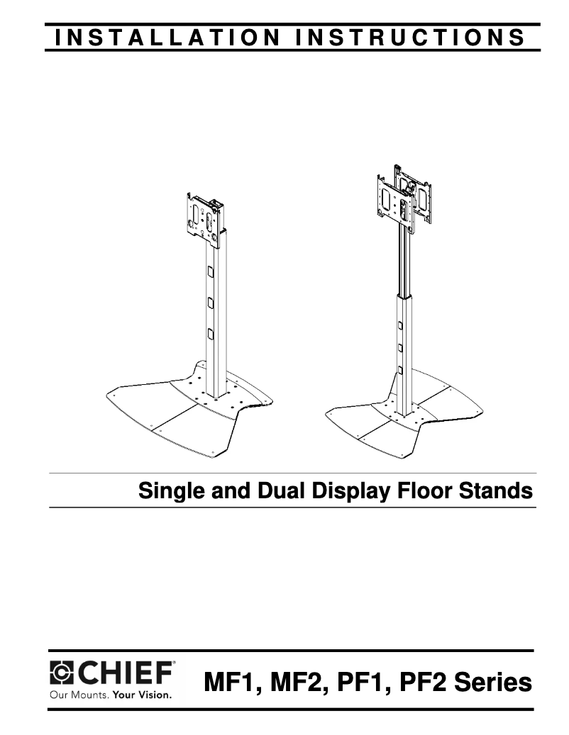 Página 1 del manual Manual de usuario Chief PF22000S