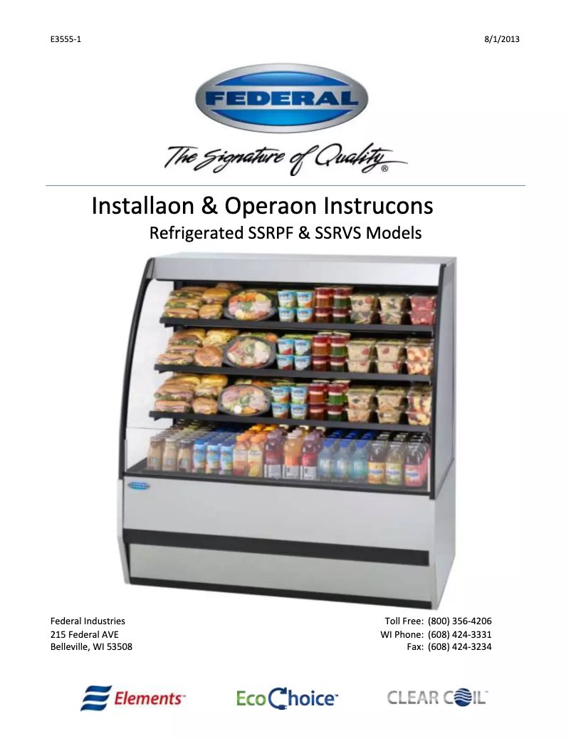 Image de la première page du manuel de l'appareil SSRVS-5042