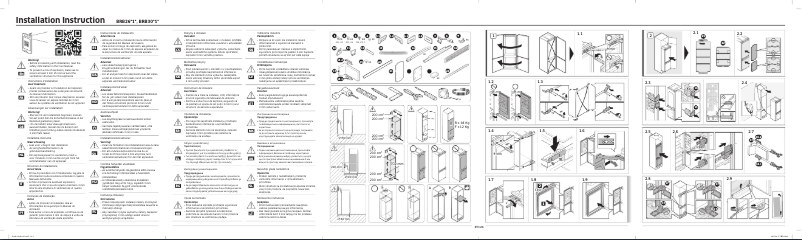 Page 1 de la notice Guide d'installation Samsung RB34T600ESA