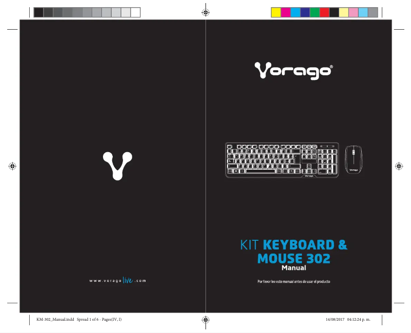 Page n°1 - Manuel utilisateur Vorago KM-302