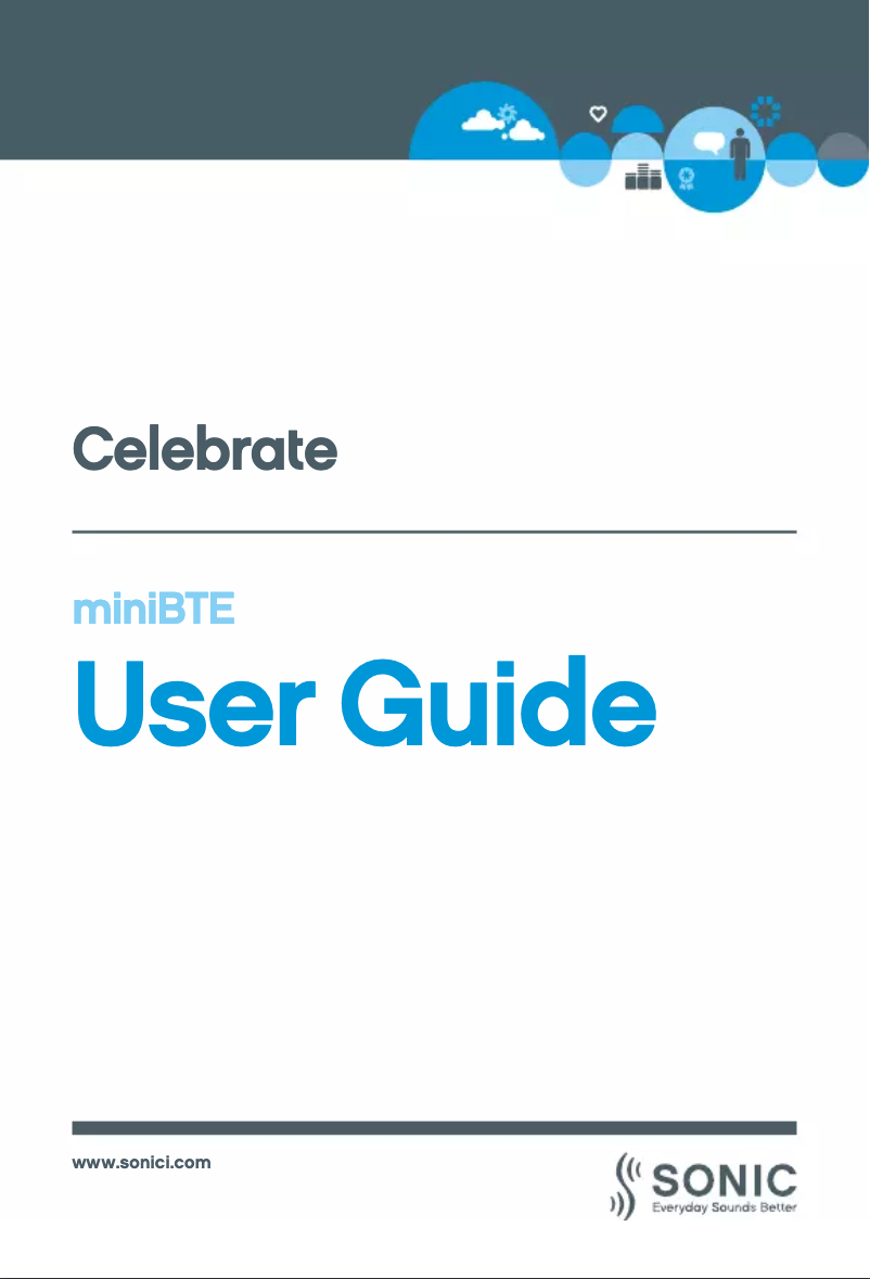 Page 1 de la notice Manuel utilisateur Sonic CL80 MN Celebrate