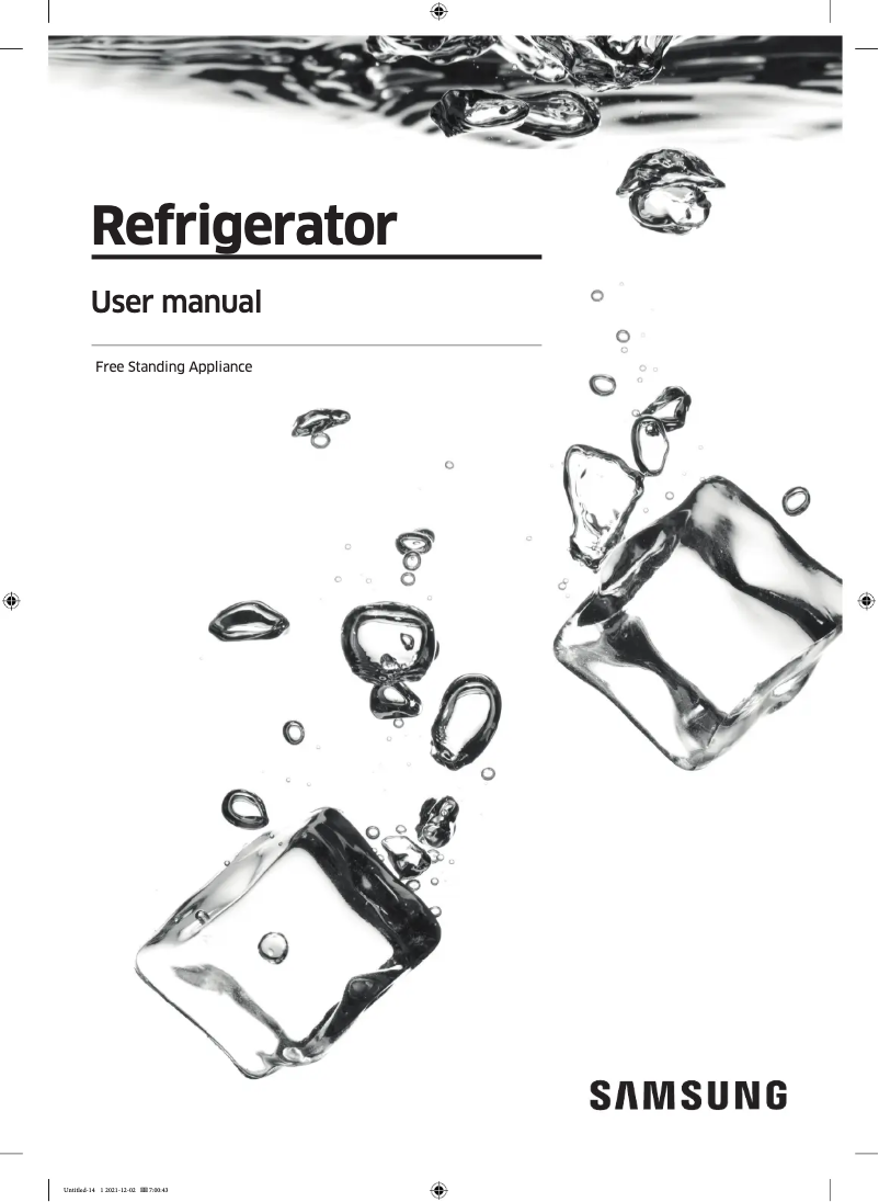 Page n°1 - Manuel utilisateur Samsung RT58K7010SL