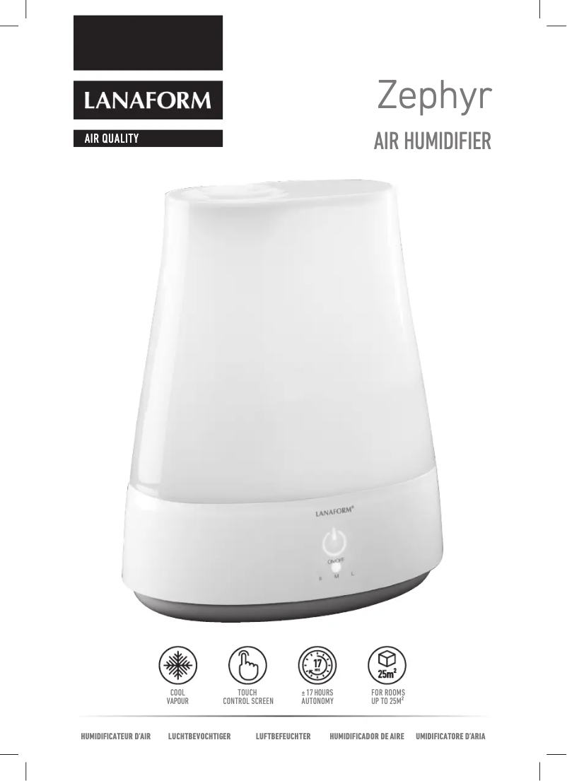 Image de la première page du manuel de l'appareil Zephyr