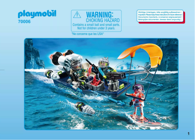 Page n°1 - Manuel utilisateur Playmobil 70006