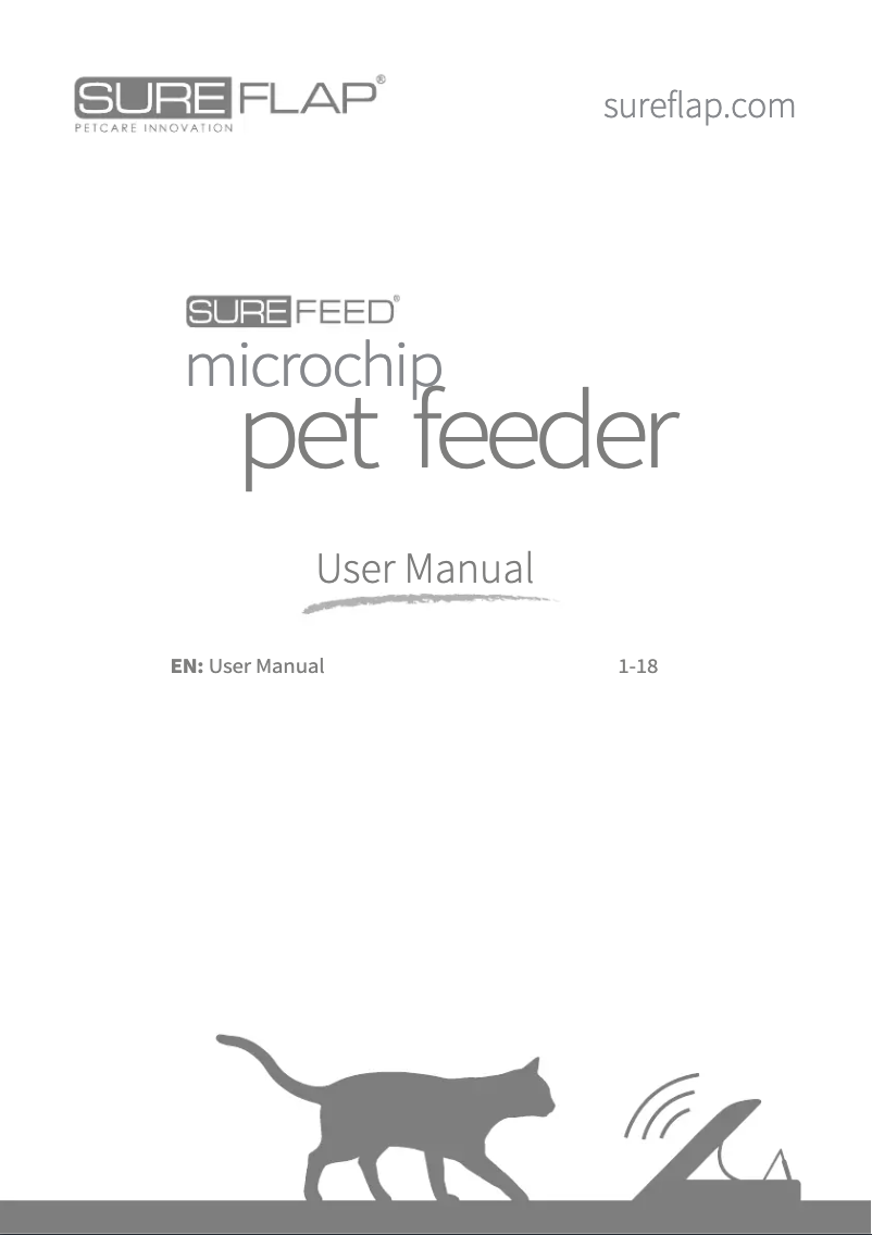 Page n°1 - Manuel utilisateur Sure Petcare SureFeed Microchip PetFeeder