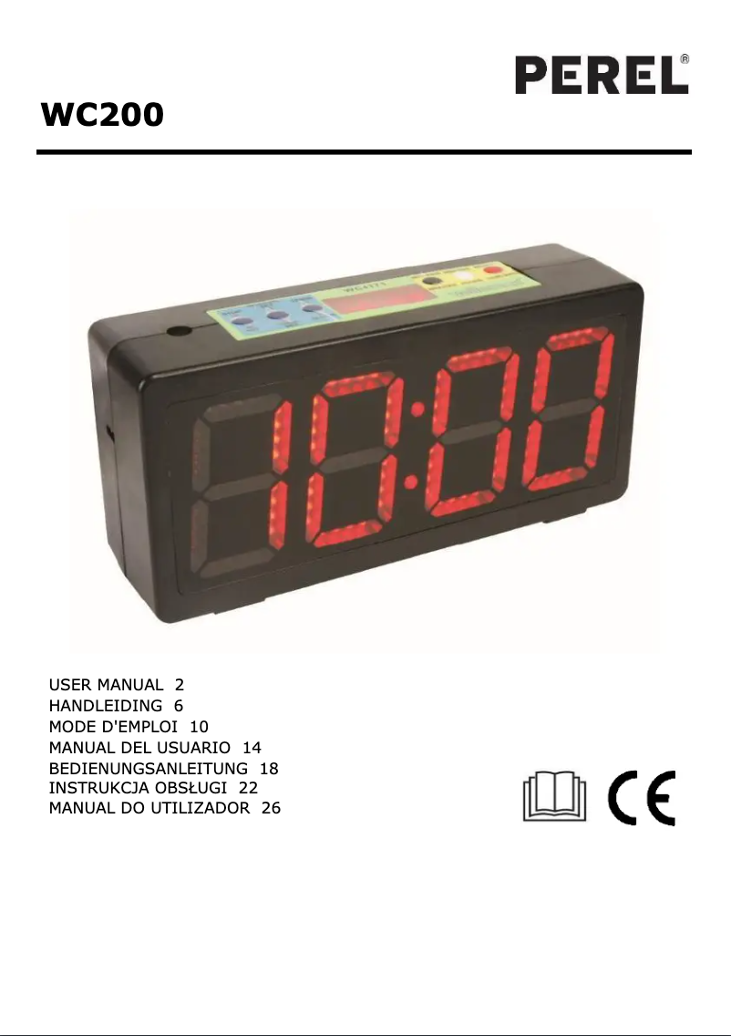 Image de la première page du manuel de l'appareil WC200